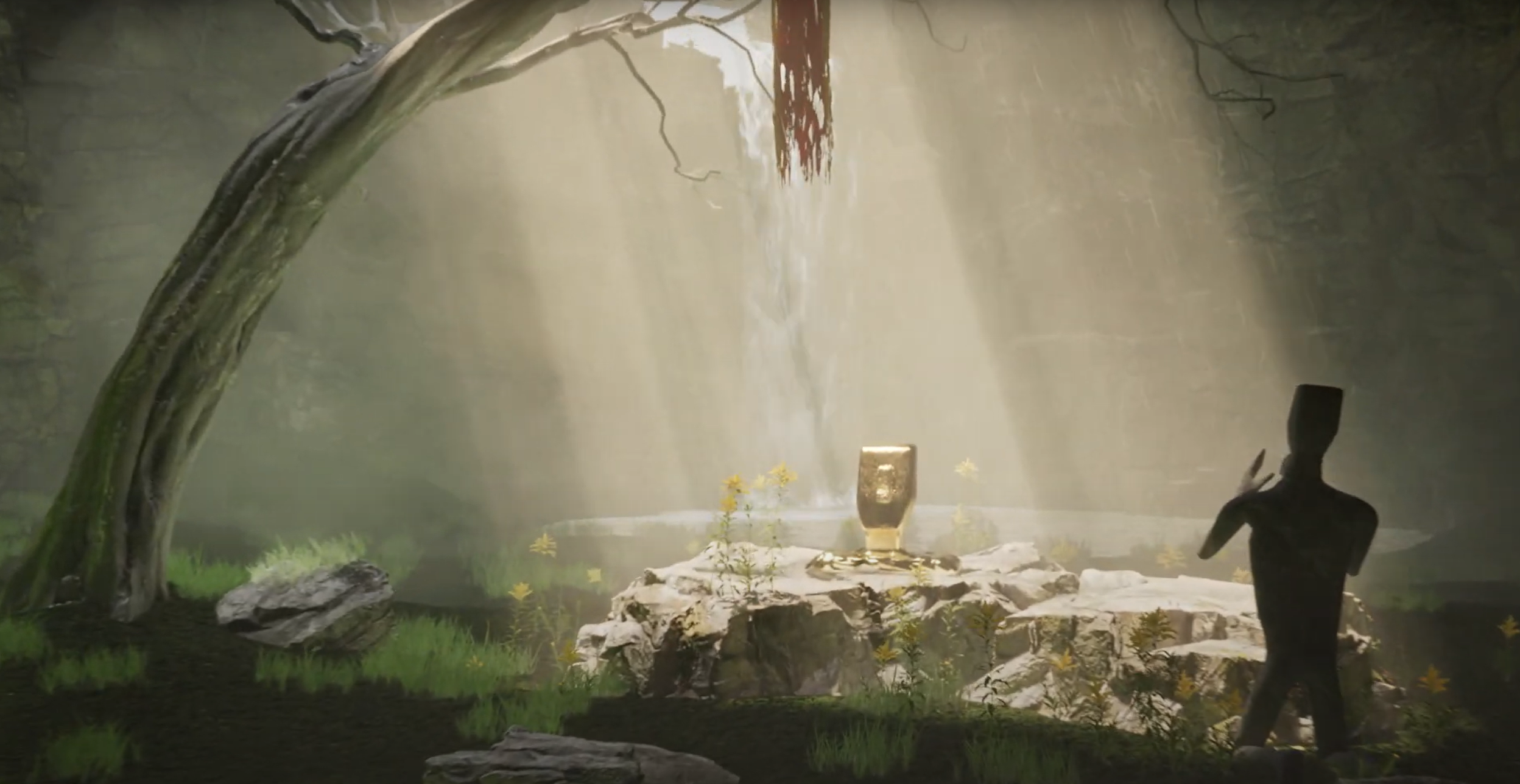 UE5 Shrine Environment Screenshot